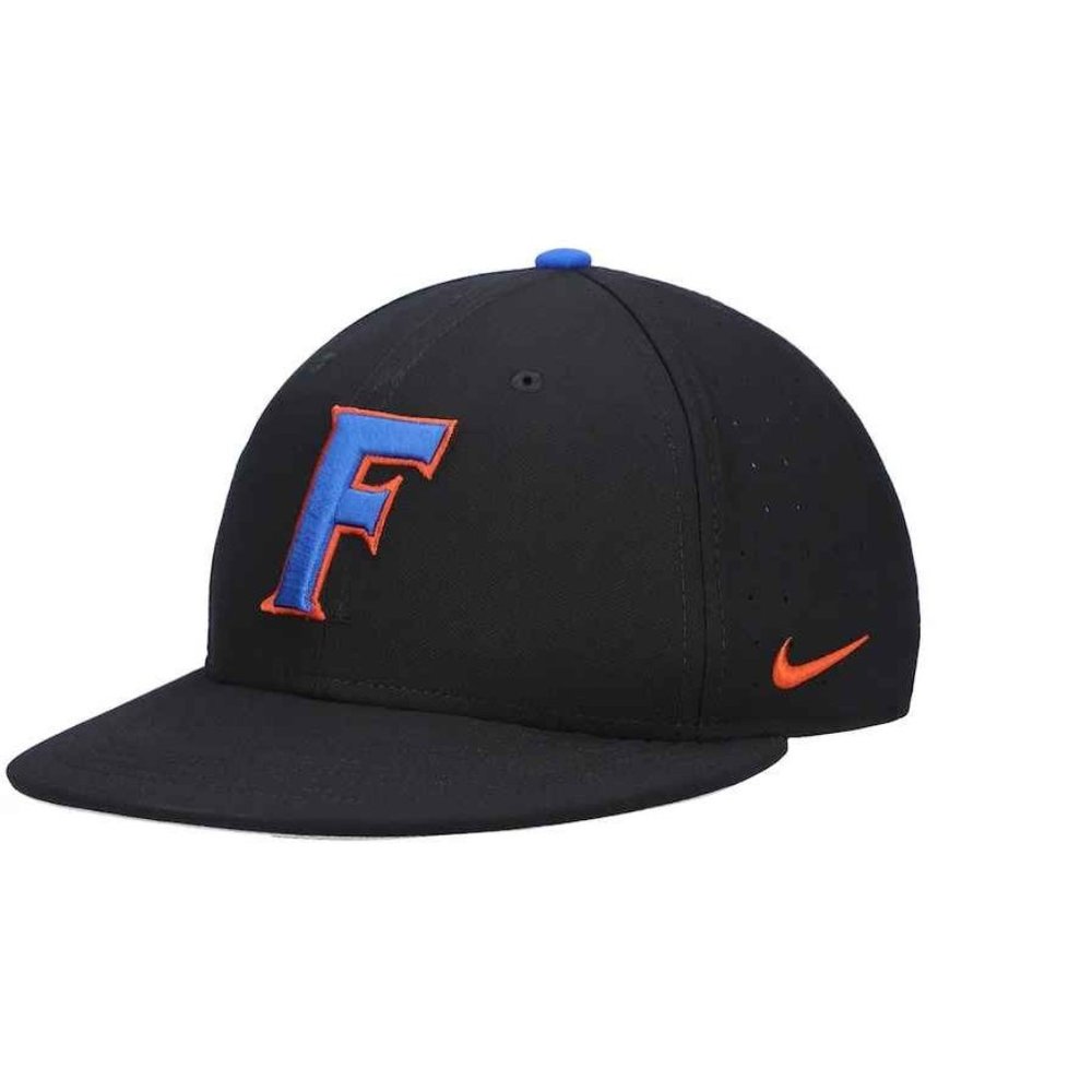 Men's Nike Black Florida Gators Aerobill Performance True Fitted Hat, Size 7 7/8